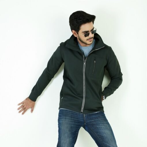 China Winter Jacket - Olive Green - Image 2