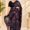 Indian soft Gorget Sareee