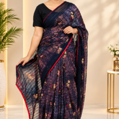 Indian soft Gorget Sareee