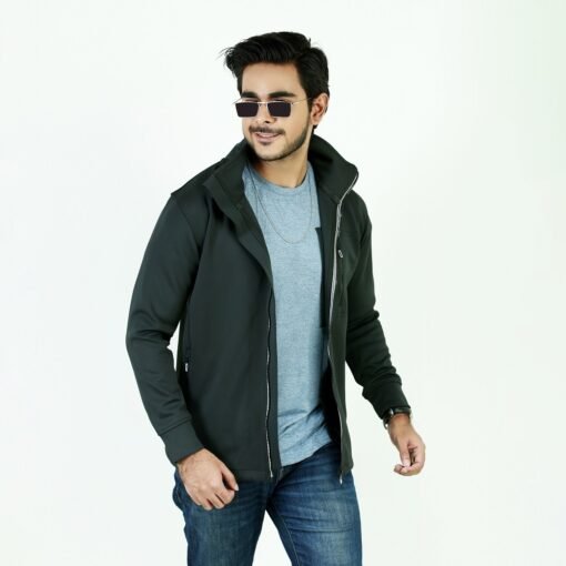 China Winter Jacket - Olive Green - Image 3