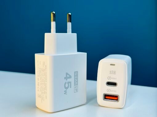 GearUP GP007 45W Fast Charging PD 3.0+ QC 3.0 USB Wall Charger