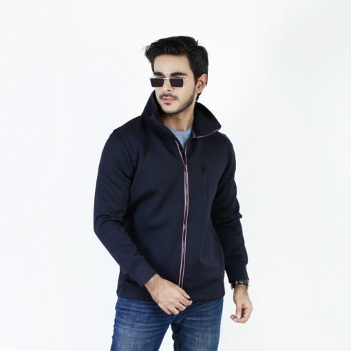 China Winter Jacket - Navy Blue