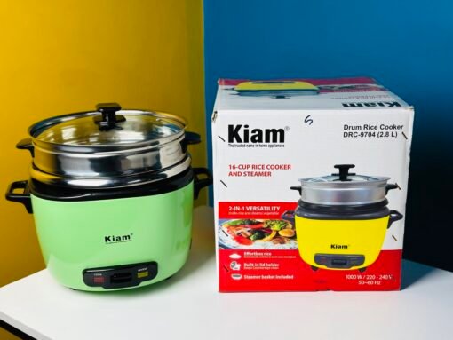 Kiam DRC 9704 2.8-Liter Stainless Steel + Non-Stick Double Pot Rice Cooker - Image 2