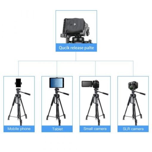 Zomei T120 Mobile & DSLR Tripod - Professional Series (Without Mobile Holder) - Image 3
