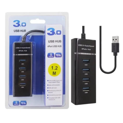 USB 3.0 4-Port High-Speed Hub for PC, Laptop, and Tablet - Image 2