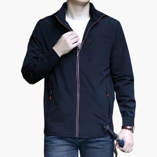 China Premium Quality Winter Jacket - Navy Blue Color