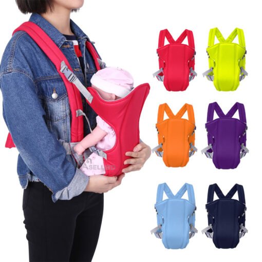 4-in-1 Baby Carrier With Comfortable Cushioned Head Support & Buckle Straps Multicolor - Image 2
