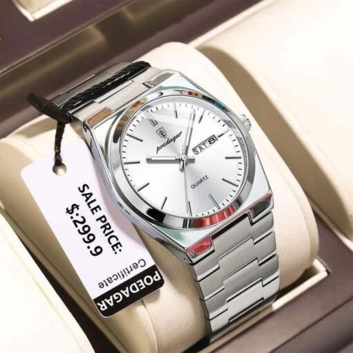POEDAGAR 930 Men’s Luxury Stainless Steel Quartz Watch