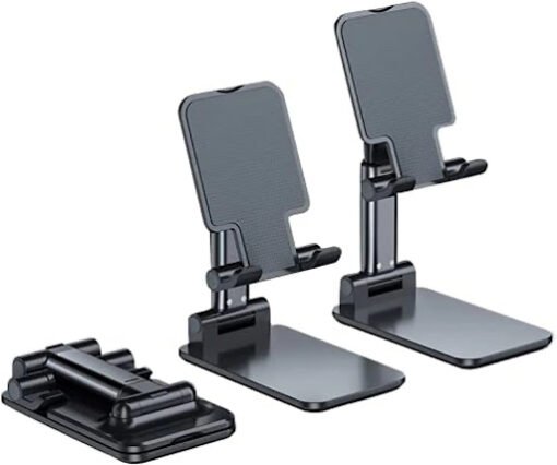 Portable Mobile Stand For Smartphone, Tab – Black Color