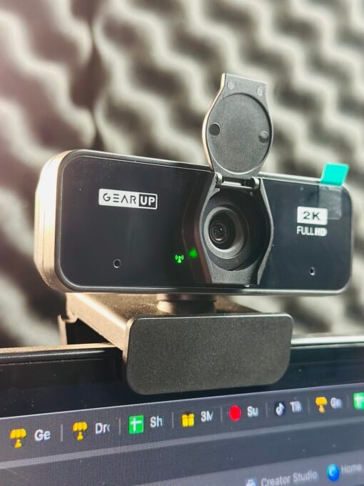 GearUP K450 Webcam- 2K 4.0MP HD USB Webcam with Privacy Cover Plug & Play USB Webcam with Built-in Mic - Image 2