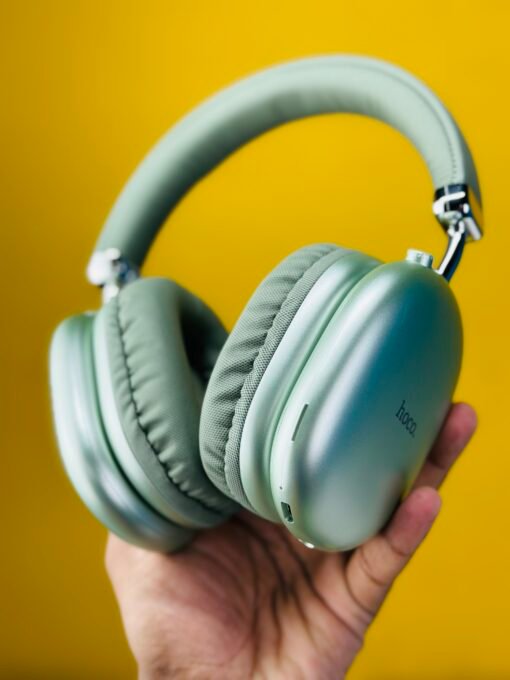 Hoco W35 Max (90 Hrs) Wireless Bluetooth Headphones Green - Image 2