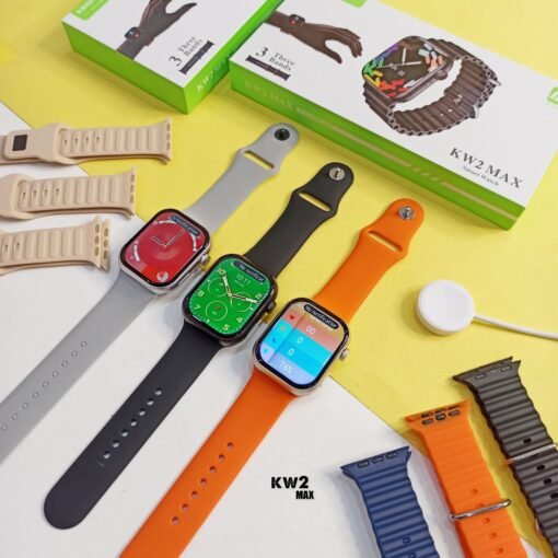 KW2 Max Smart Watch with Three Straps - Image 5
