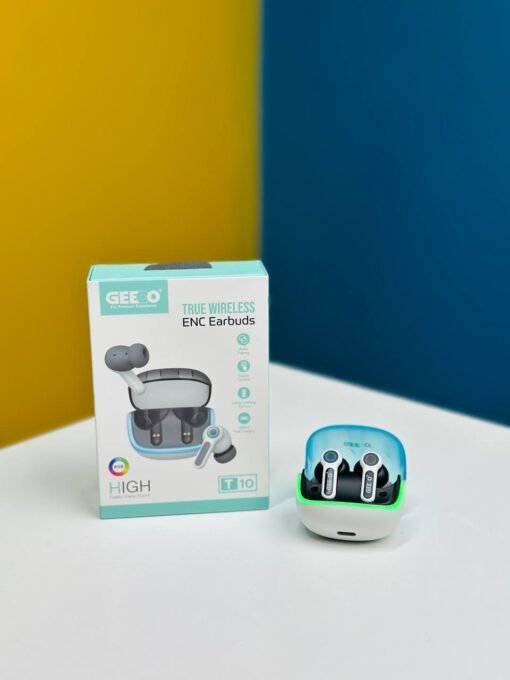 Geeoo T10 RGB ENC TWS Earbuds - Image 3