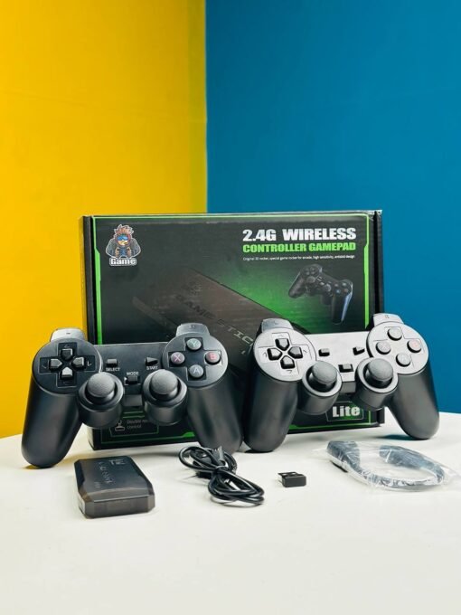 64GB Built-in 20,000 Games Stick with 2 Wireless Controllers – 4K HD Video Game Console - Image 2