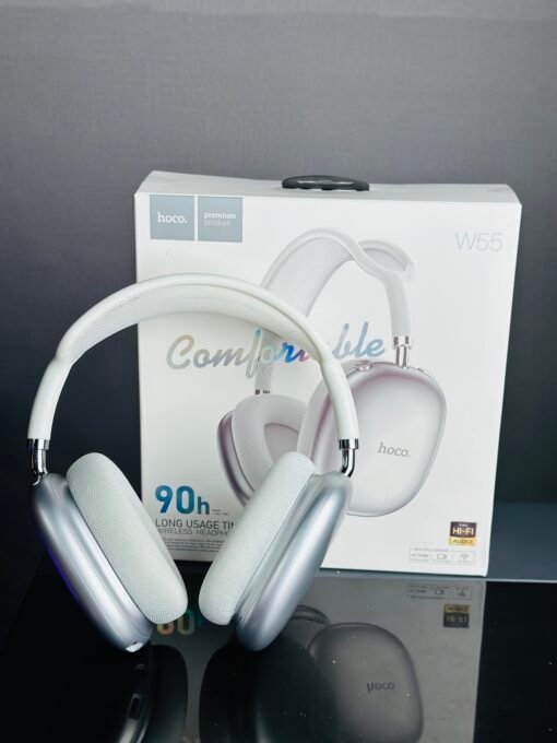 Hoco W55 Wireless Headphones Silver