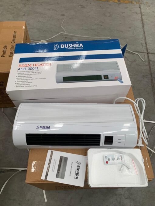 Bushra ACB-3001L Thermostat Control Room Heater with Remote Control - Image 2