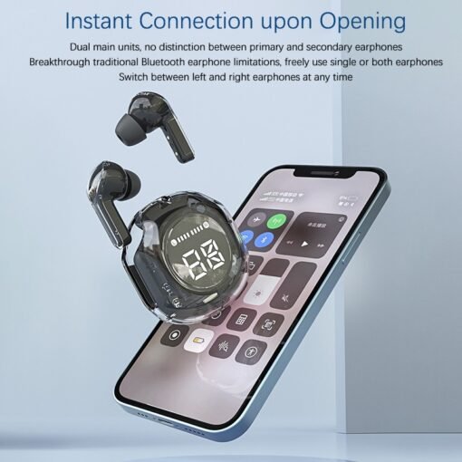 Ultrapods Pro True Wireless Earbuds with Display Transparent Design - Image 7