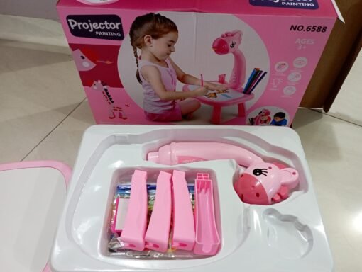 Little Hands Drawing Projector Table for Kids, Trace and Draw Projector Toy with Light - Image 7