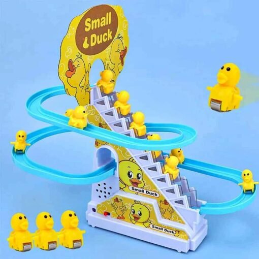 Electric Small Duck Climbing Stairs Toy - Image 2