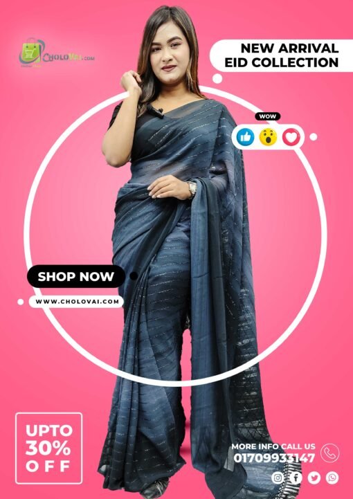 Indian Sanjana Brand Georgette Saree-123