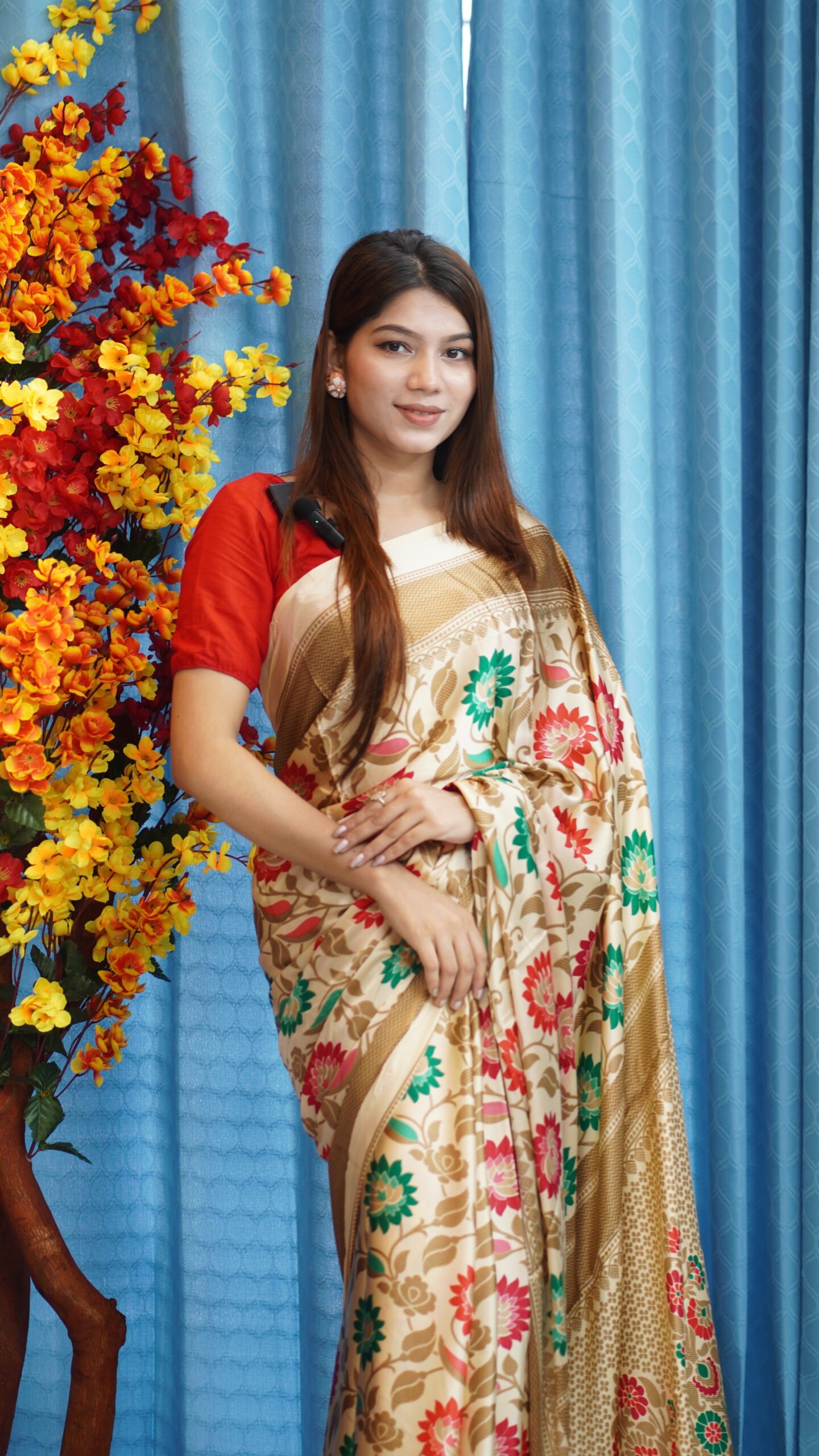 Indian Sanjana Brand Silk Saree 00002