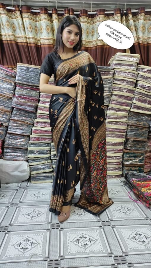Indian Sanjana Brand Silk Saree 00017 - Image 2