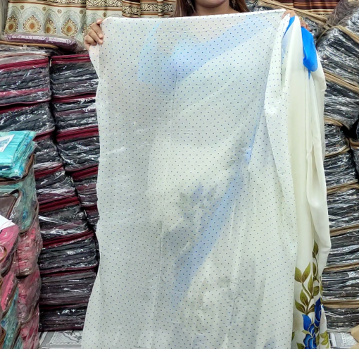Indian Soft Weightless Georgette Saree With Matching Blouse Piece for Women 3 - Image 2