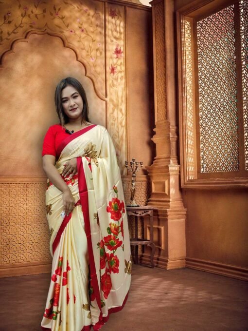Indian Sanjana Brand Silk Saree 00019 - Image 2