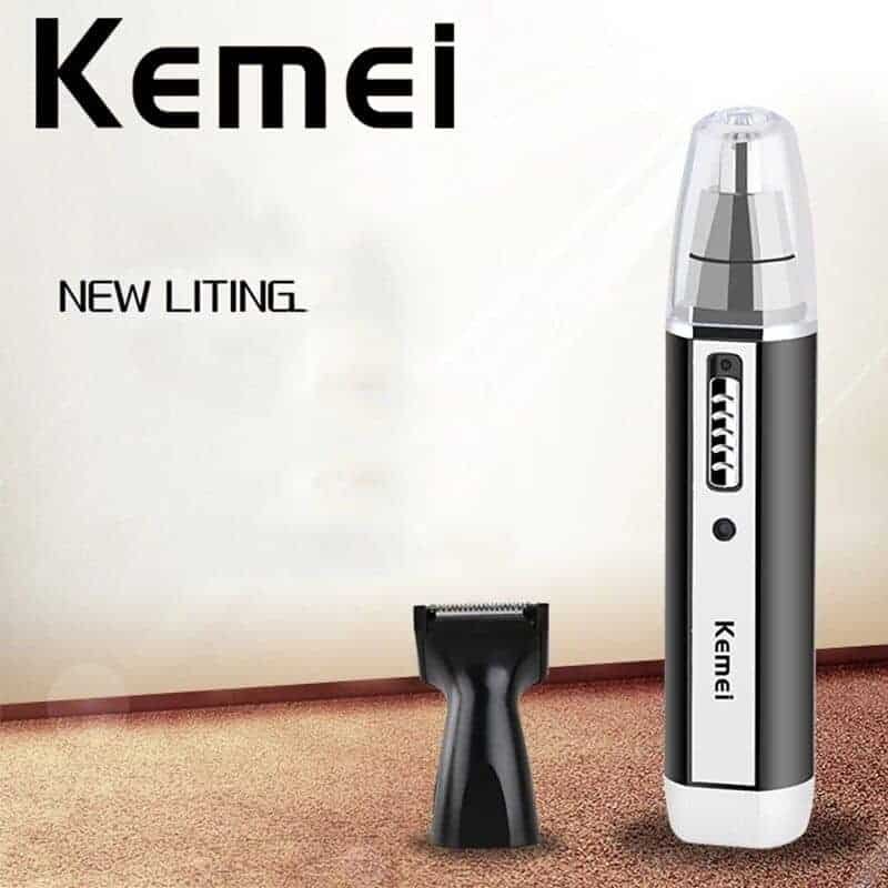 Kemei KM-6632 2-in-1 Rechargeable Nose Hair Trimmer – Precision Grooming Made Easy! - Image 3