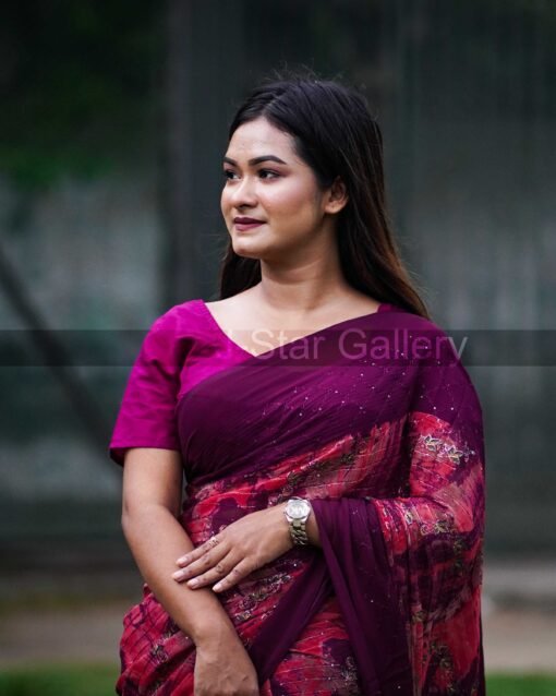 Indian Sanjana Brand Georgette Saree 00