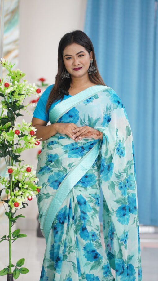 Indian Sanjana Brand Georgette Saree 118
