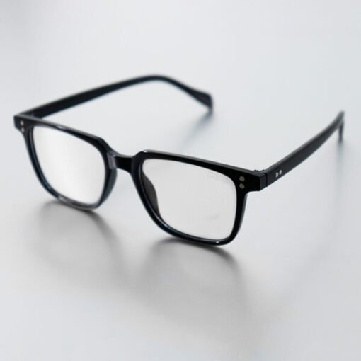 Pattinson Black Unisex Eyeglasses - Image 2