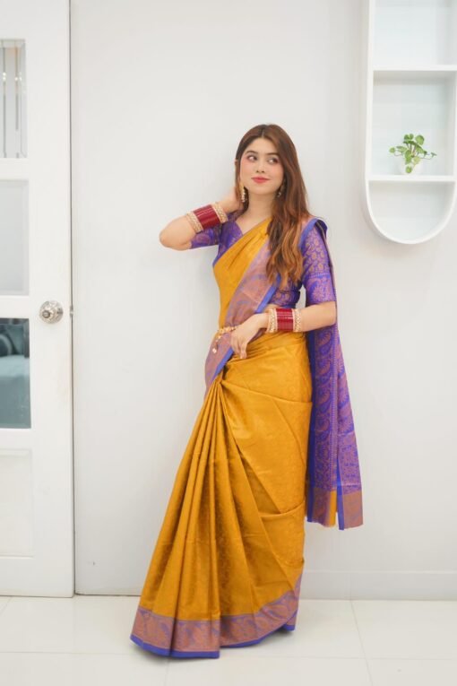 Kanjivaram Katan Sharee With Blouse Piece -19509 - Image 2