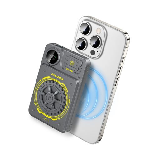 Awei P52K 10000mAh Magnetic Wireless Power Bank – 15W Fast Charging | PC- 8850 - Image 3