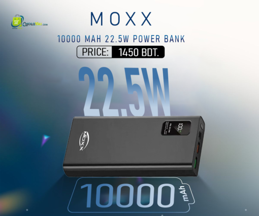 Moxx MP-19 10000mAh 22.5W Fast Charging Power Bank – Compact & Reliable Backup Power - Image 2