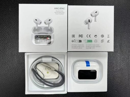 A9 Pro ANC Wireless Earbuds with Touch Screen Display Case & Voice Control (PC-5127) - Image 2