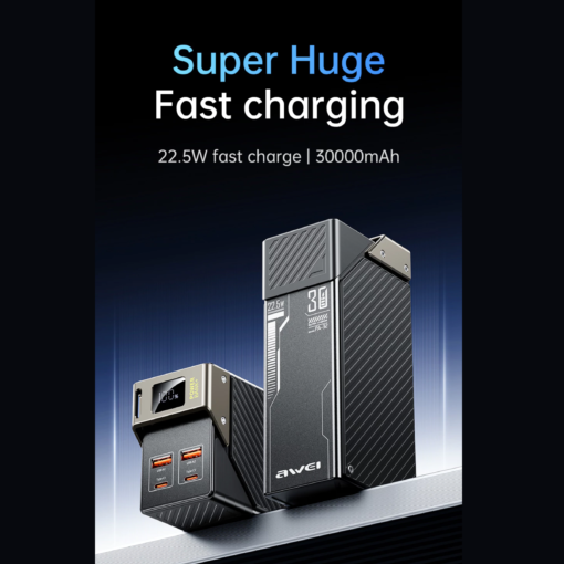 Awei PA-32 30000mAh Power Bank – 22.5W Fast Charging | PC- 8858 - Image 2