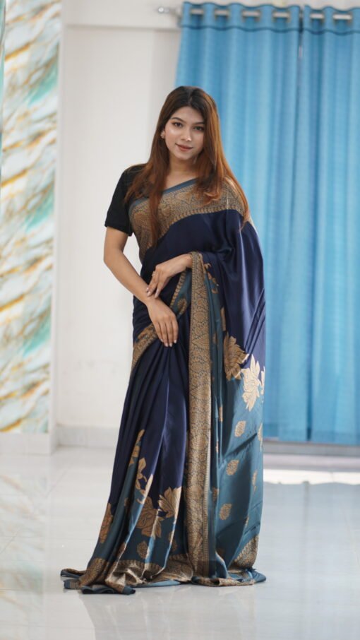 Indian Sanjana Brand Silk Saree 00002 New - Image 2