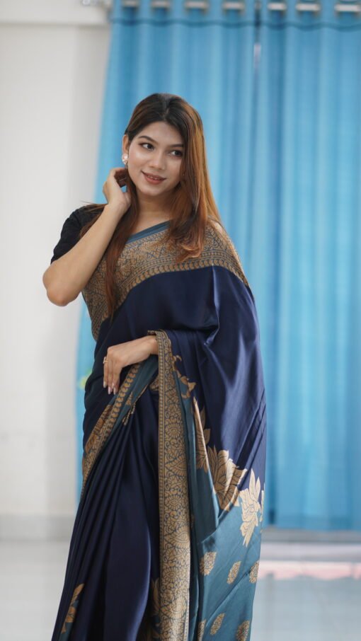 Indian Sanjana Brand Silk Saree 00002 New - Image 3