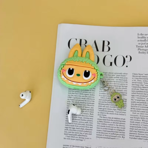 Cute Cartoon 3D Silicone Protective Shell Wireless Earbuds (Labubu Edition) - Image 3