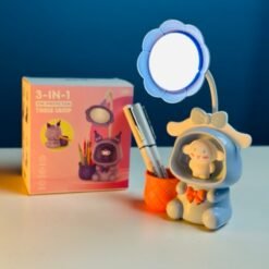 Alternative view of Cute Snail LED Desk Lamp with Pen Holder – Rechargeable, Flexible Study Light for Kids