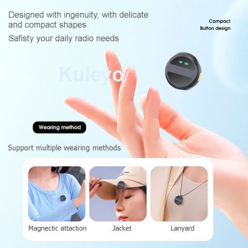 SX21-New 1 Drag 2 Dual Wireless Lavalier Microphone for Vlogging, Interviews & Live Streaming - Image 4