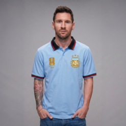 Argentina World Cup 2026 Special Edition Polo Shirt | Premium Football Fan Polo T-Shirt | Argentina 3 Star AFA Polo Shirt for Men