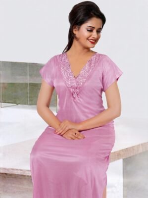 Premium Women's  Nighty | Soft Silk Satin Long Nightdress | CODE: 1432