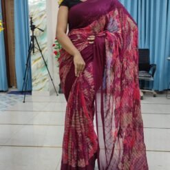 Indian Sanjana Brand Soft Georgette Saree – Elegant Party Wear Saree