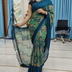 Indian Sanjana Brand Soft Georgette Saree – Elegant Party Wear Saree