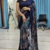 Indian Sanjana Brand Soft Georgette Saree – Elegant Party Wear Saree
