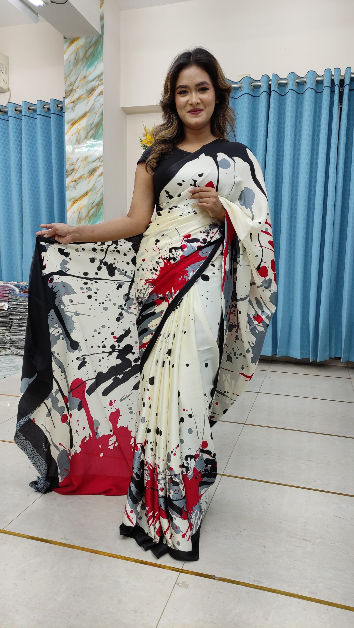 ইন্ডিয়ান রাজটেক্স ব্র্যান্ড সিল্ক শাড়ি